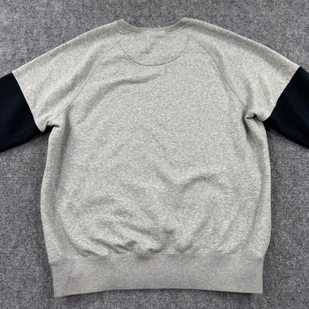Jordan Sweatshirt Large Gray Black Jumpman Raglan Fleece‎ 689002-064 Men's